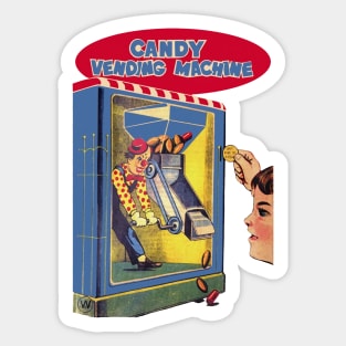 1930 Vintage Candy Vending Machine Sticker